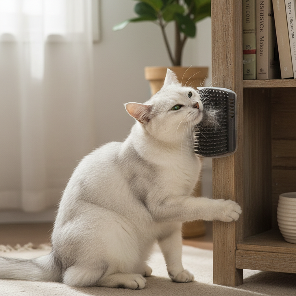 Natural Cat Corner Brush Photo